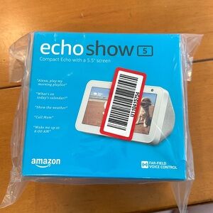 Amazon Echo Show 5, new in box, 5.5” screen
